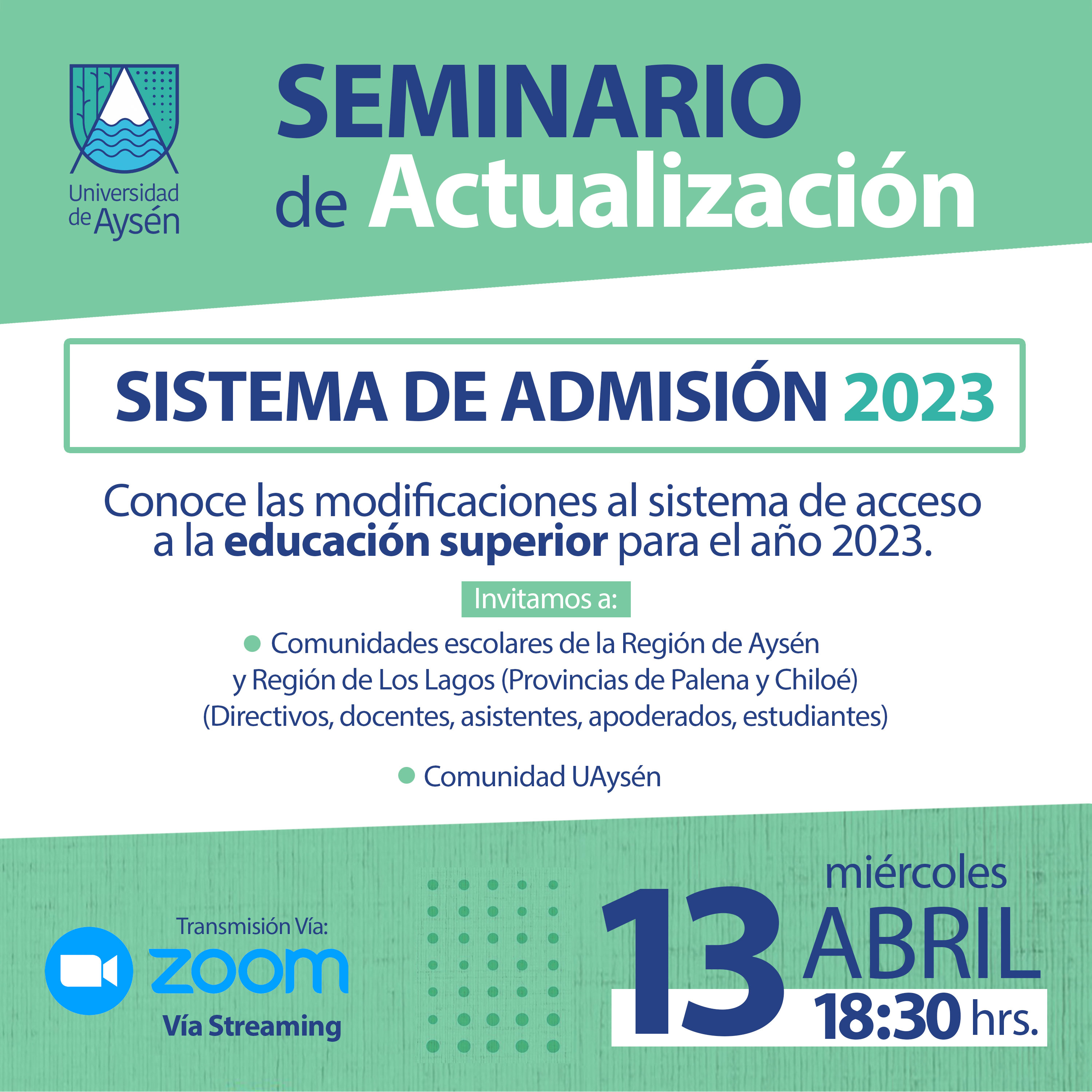 Seminario de Actualización Sistema Admisión 2023