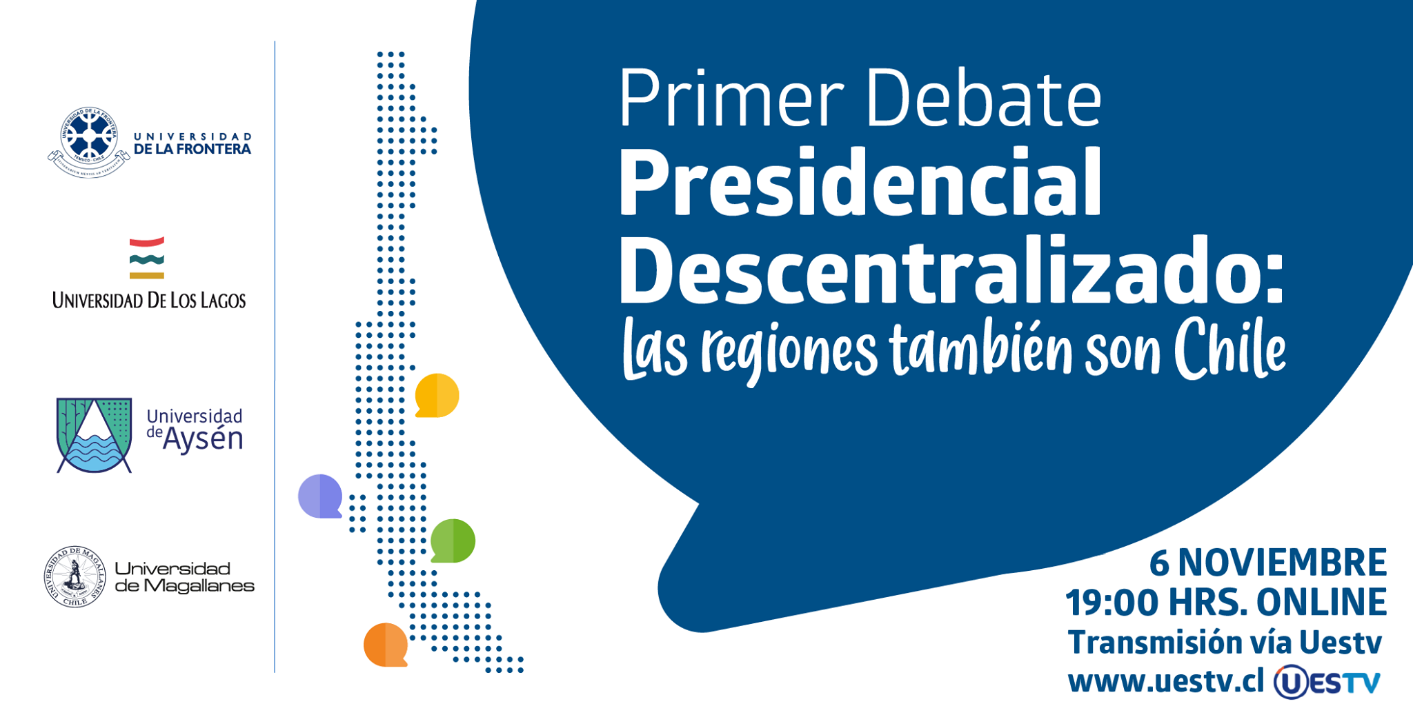 Universidades estatales del sur se unen para el único “Debate Presidencial”, descentralizado y regional