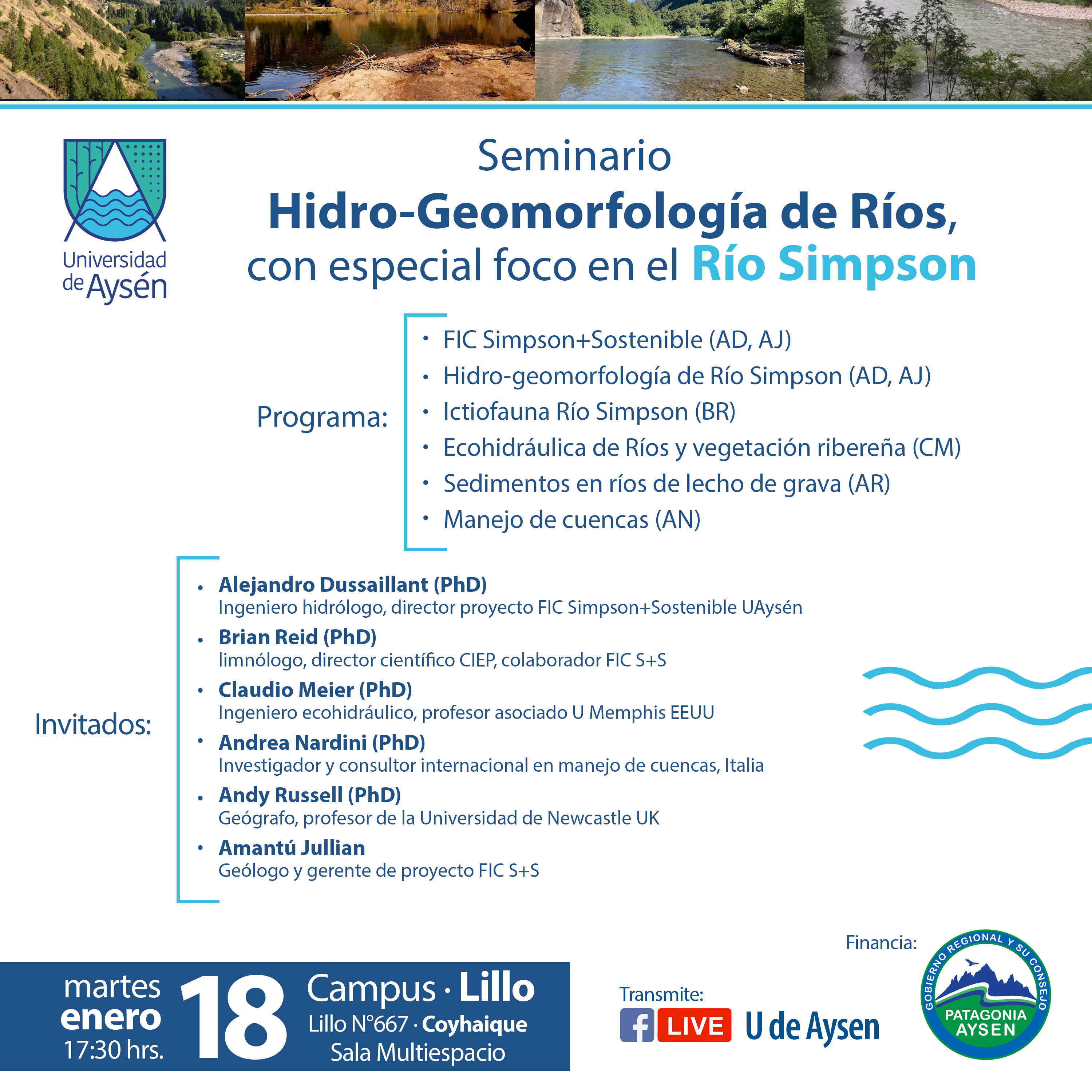 Seminario Hidro-Geomorfología de ríos