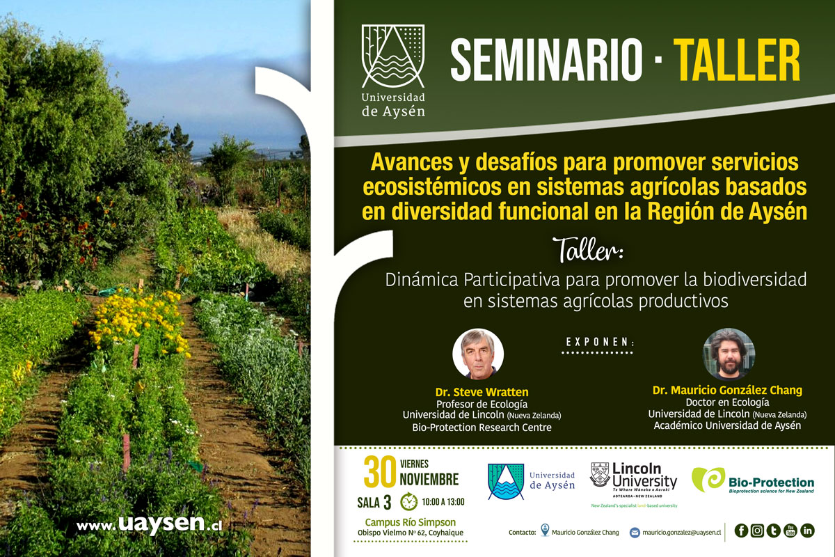 Carrera de Agronomía organiza seminario sobre sistemas agrícolas basados en diversidad funcional