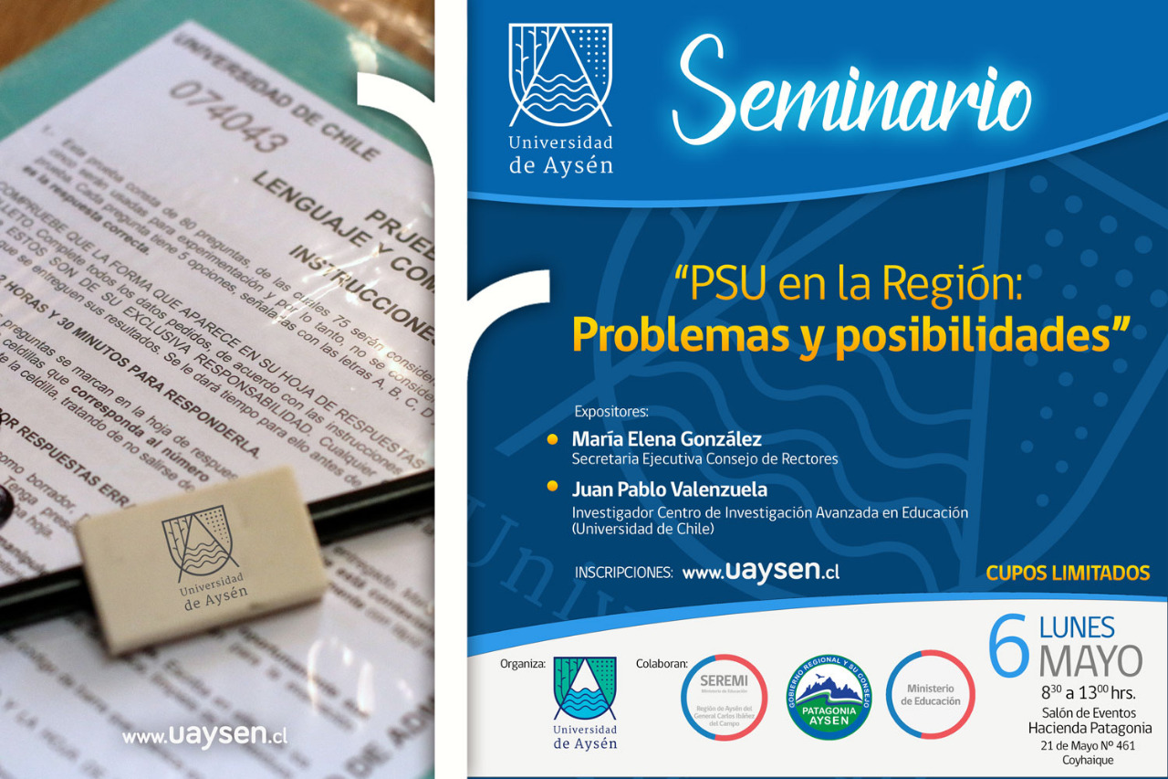 UAysén y Seremi de Educación organizan  seminario sobre PSU en la región